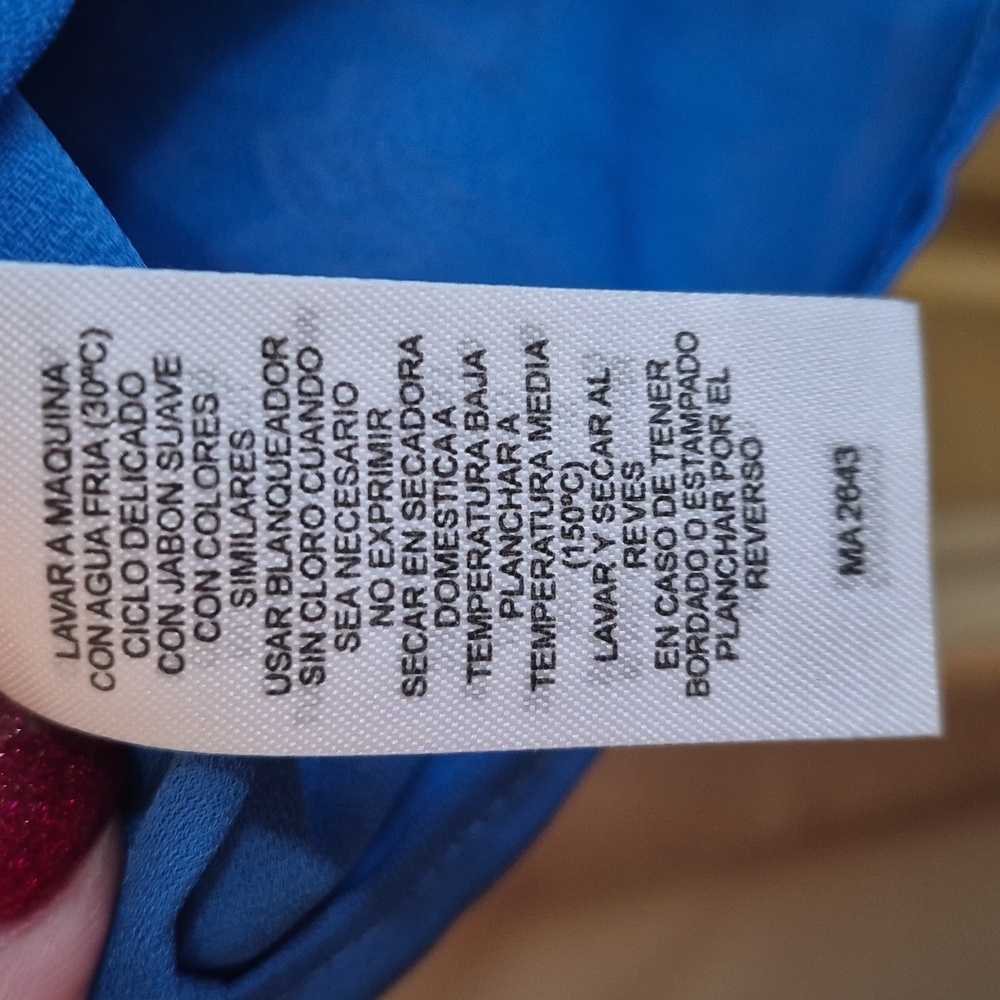 Laundry By Shelli Segal Vibrant Blue Multi Dress Beautiful Design Zip Closure 8 - Picture 9 of 11